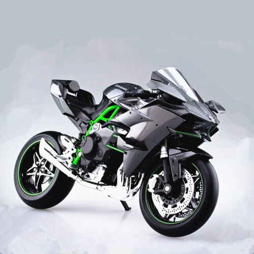 1:12 Kawasaki Ninja H2R Motorcycle Model With Suspension New in Box Black 90159078746 | eBay
